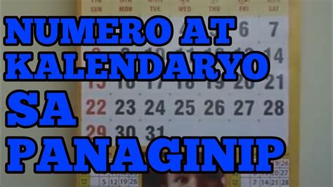 Numero at panaginip .
